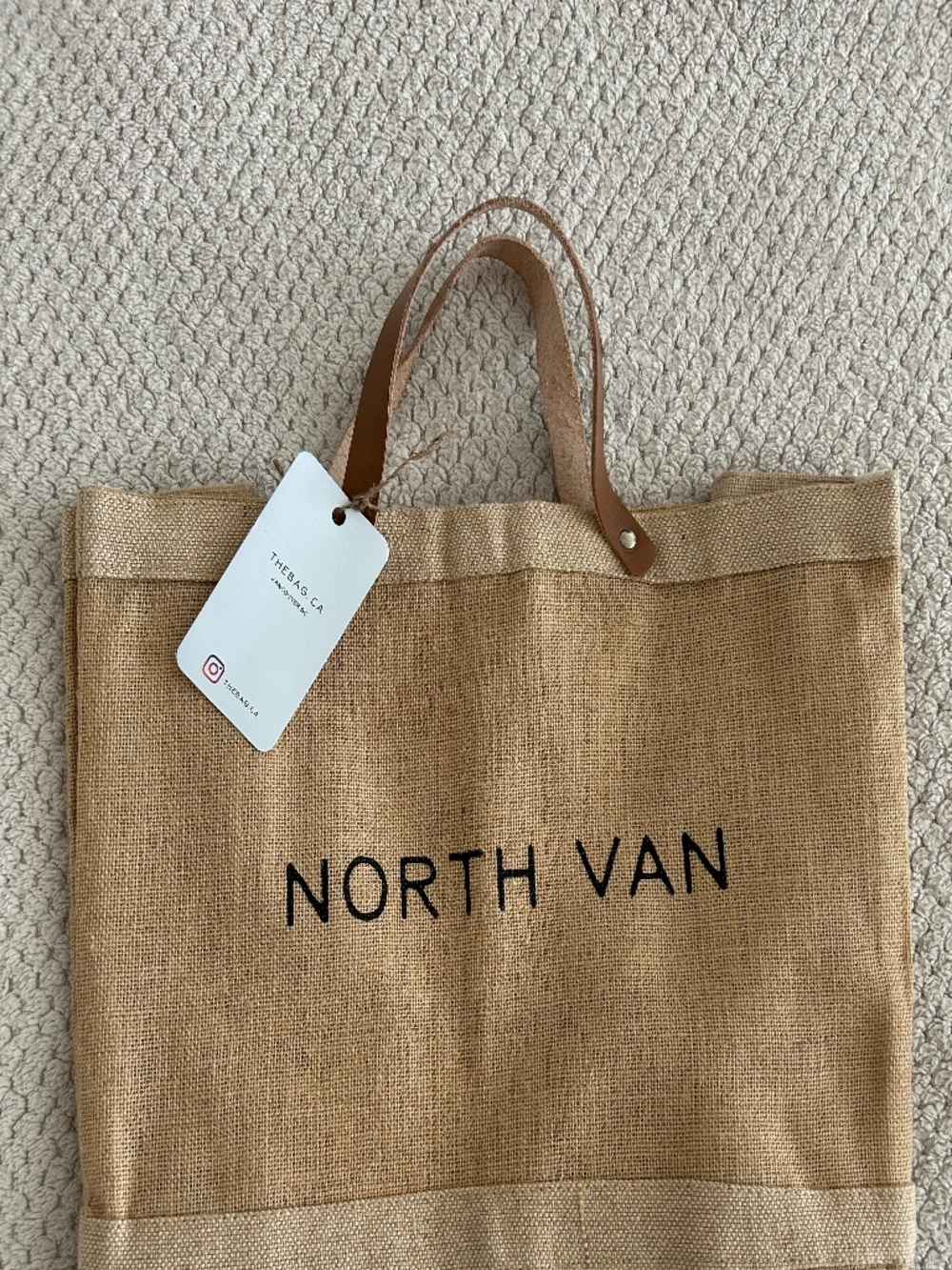 NORTH VAN  Petite Jute bag NWT